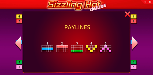 Lines เกม Sizzling hot