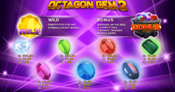 สัญลักษณ์ของเกม Octagon Gem 2