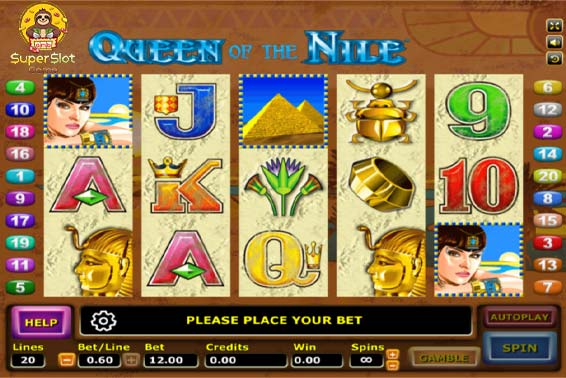 รูปแบบของเกม Queen of the Nile คลีโอพัตรา